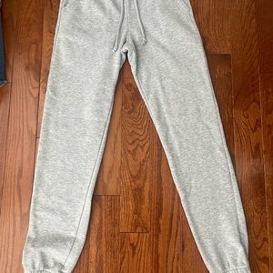 Grey sweatpants